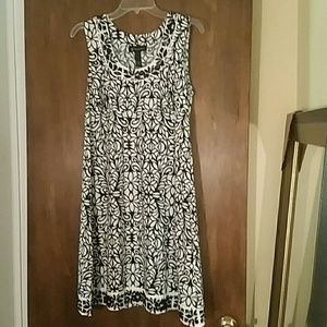 INC black and white beaded dress